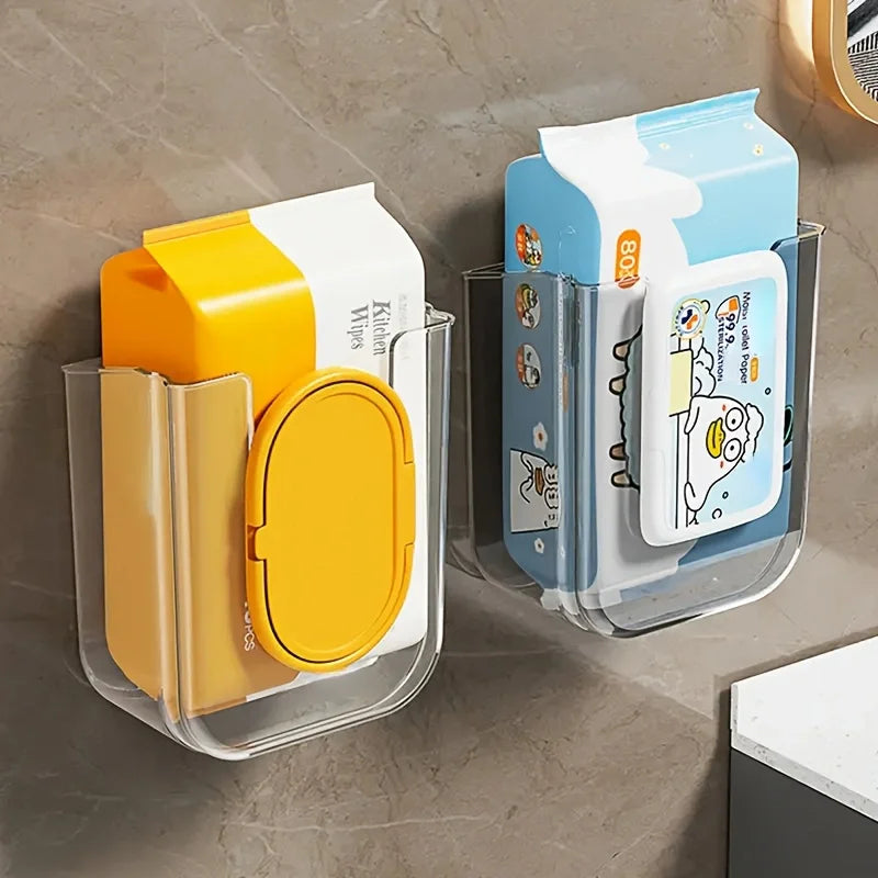 Bathroom Non Perforated Wall Mounted Wet Tissue Storage Box