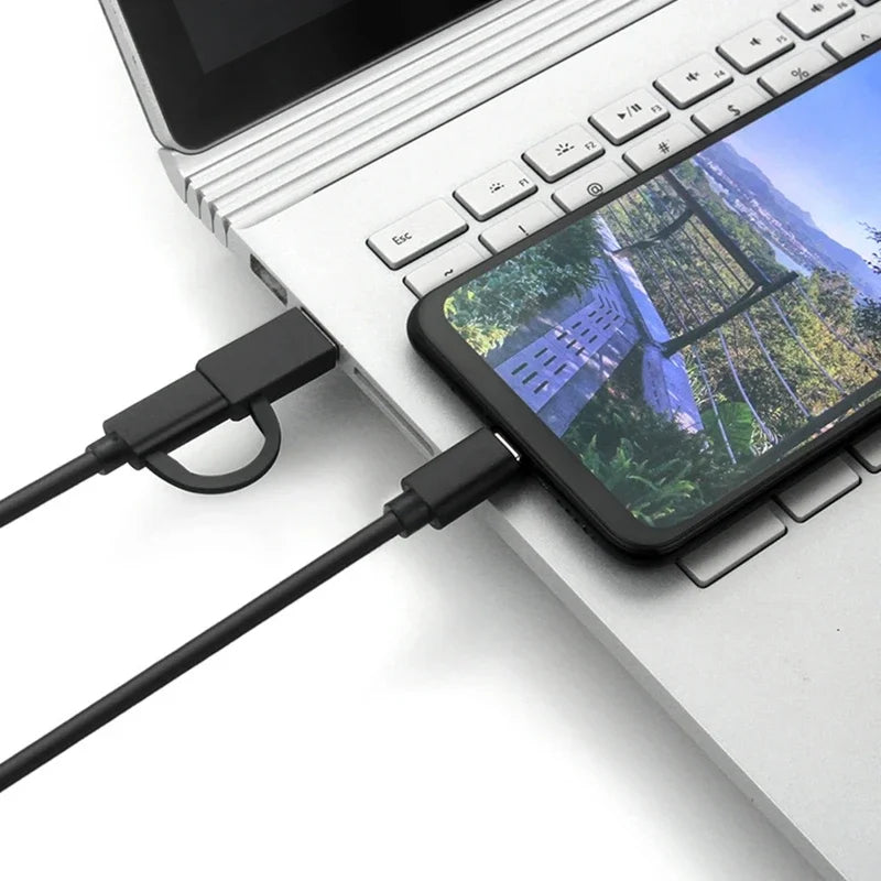 2 in 1 USB C Cable